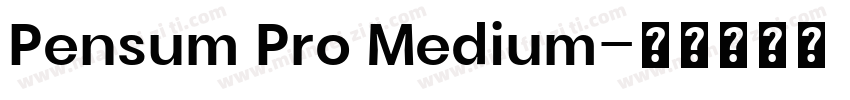 Pensum Pro Medium字体转换